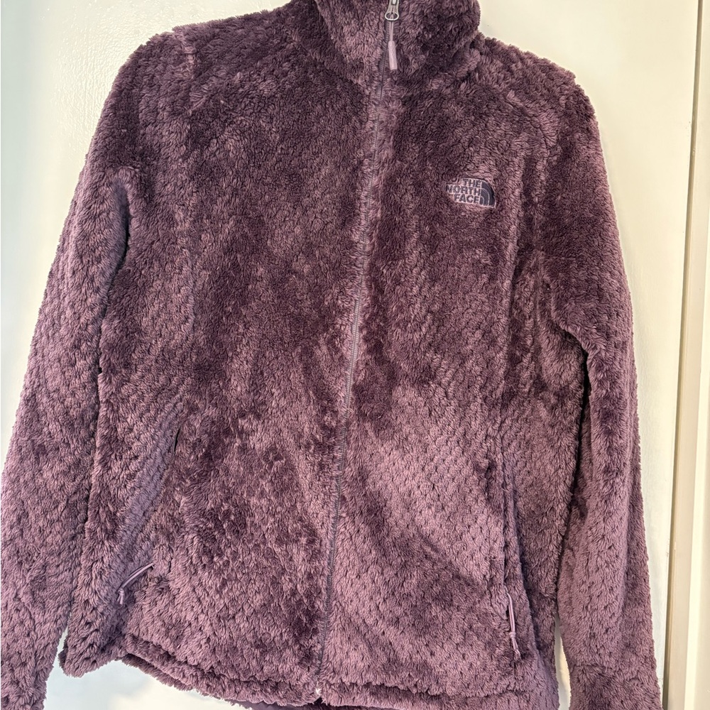 Jordan Plush Zip-Up Jacket in Mauve